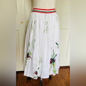 TED BAKER A-line pleated midi skirt